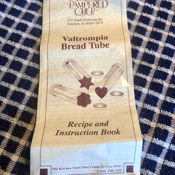 Vintage Pampered Chef star ⭐️ shaped Valtrompia bread tube ©️1995 Product #1570 - Picture 6 of 7